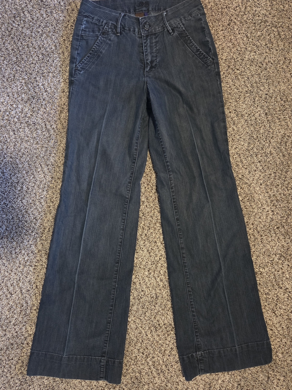 Jag Jeans Washed Gray Denim Pants with Brown & Purple Tags